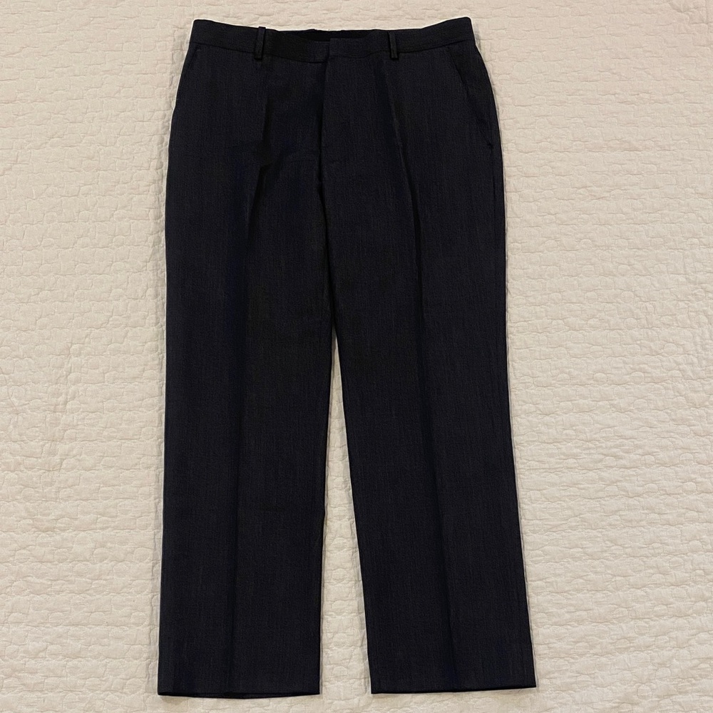 NWOT Men’s Banana Republic Tailored Charcoal Heather Trousers Sz 33/30 - Picture 3 of 3
